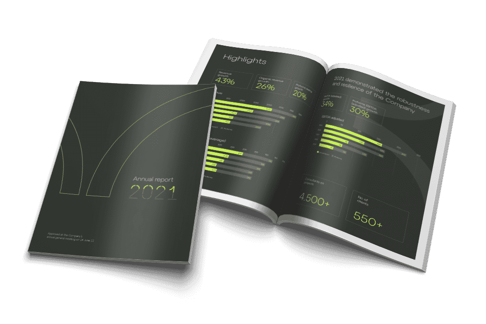 Emagine annual report spread